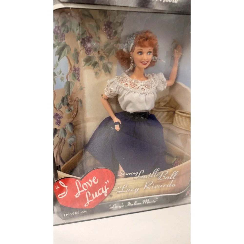 I Love Lucy Lucy's Italian Movie Doll Episode 150 Mattel NRFB‎ Display Case